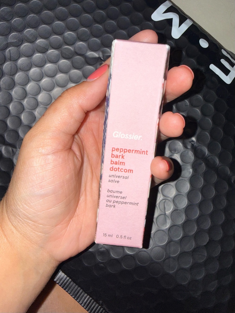 Glossier Peppermint Bark Balm Dotcom